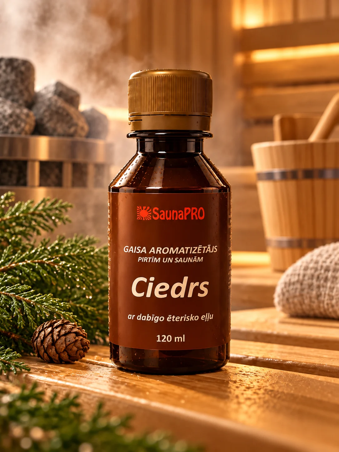 Ciedra gaisa aromatizētājs pirtij un saunai – 120 ml
