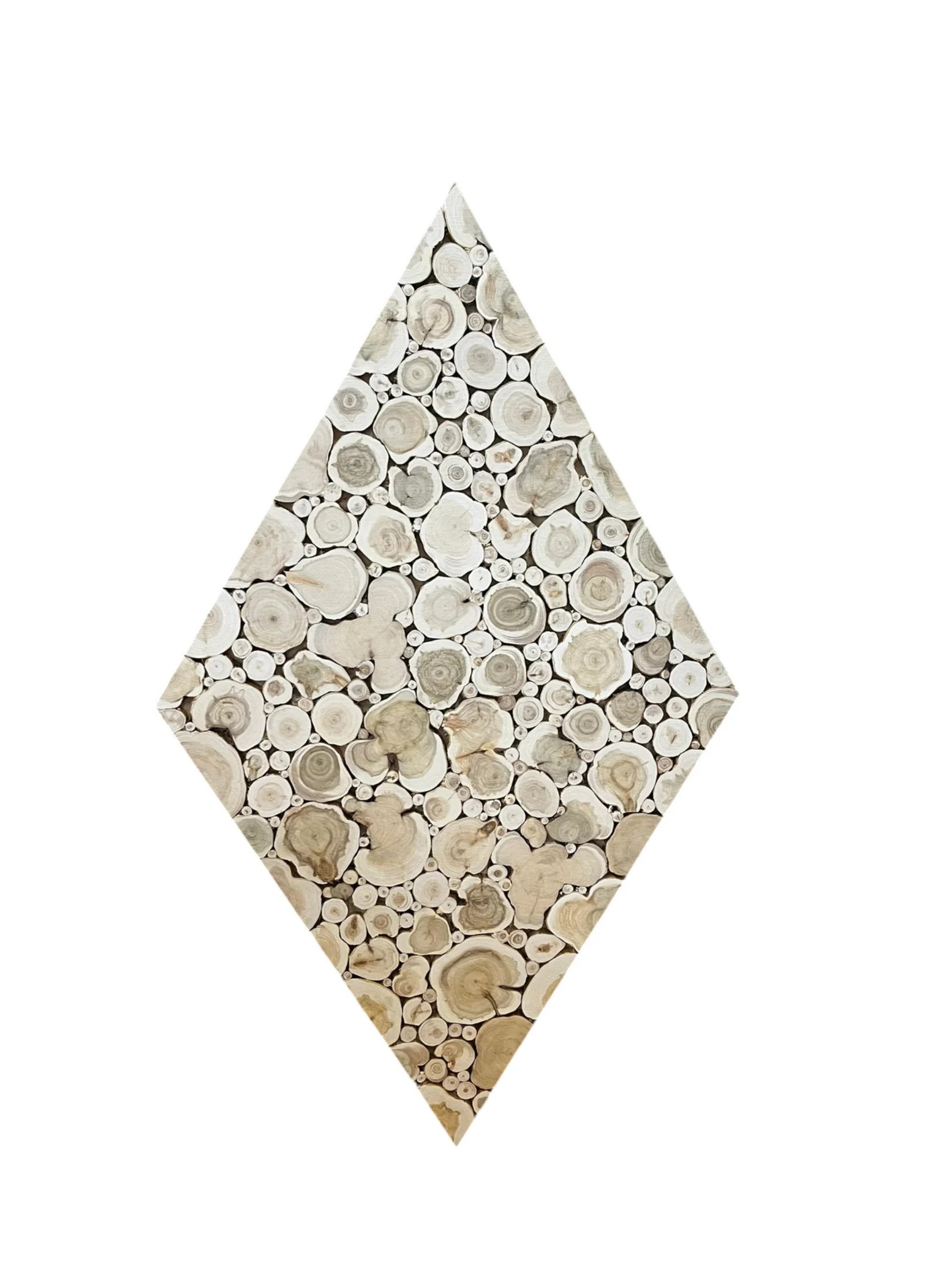 Kadiķa sienas panelis ROMBS – dabīgs pirts interjera dekors 60x100cm — attēls 2
