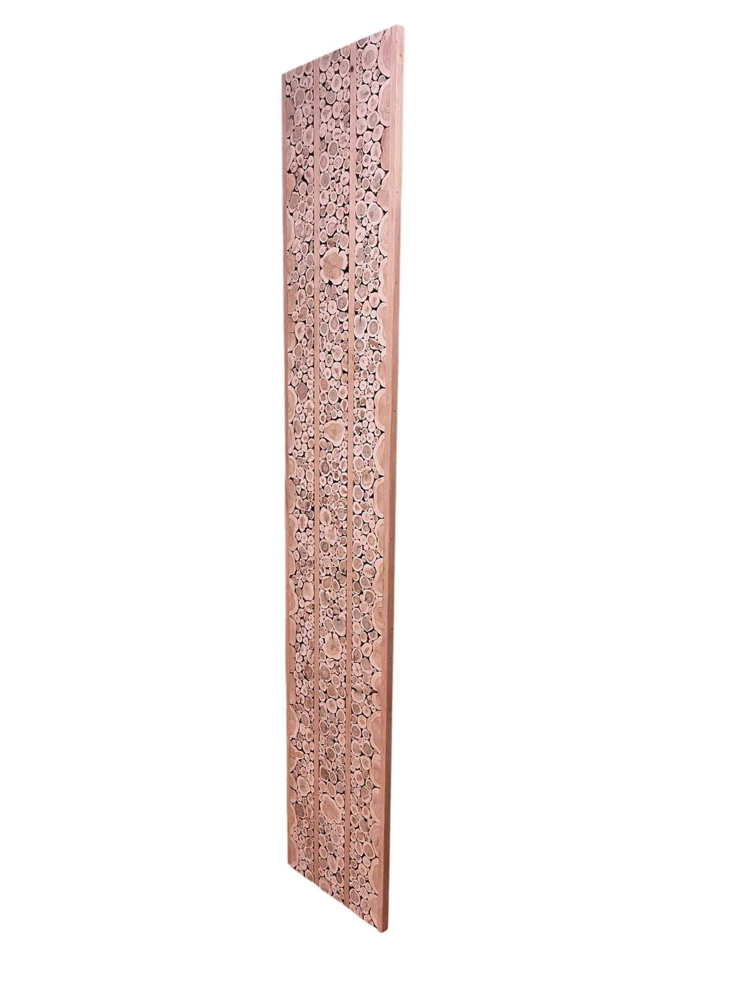 Kadiķu panelis ar melnalkšņa rāmi 0.44x2.40m