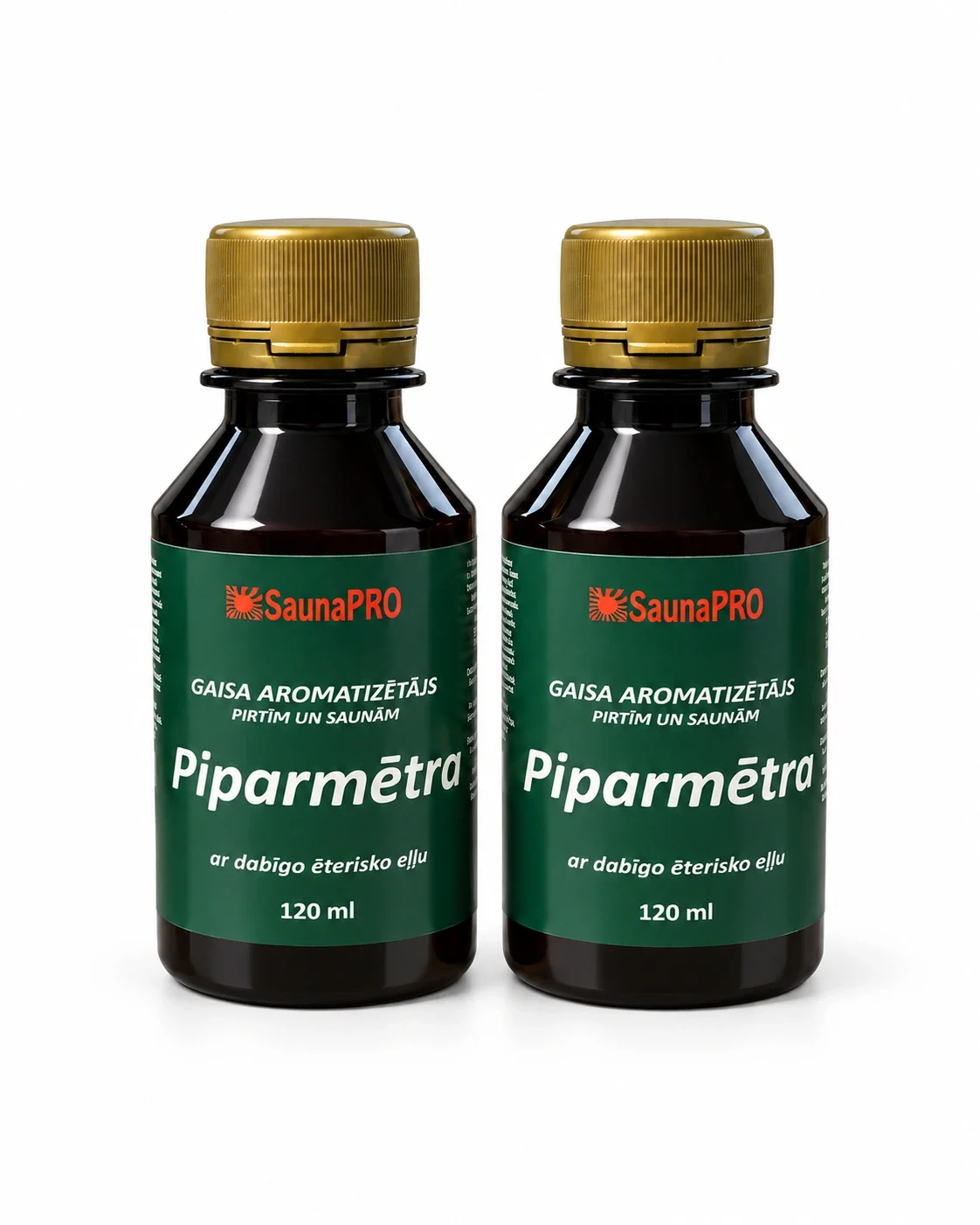 Piparmētru gaisa aromatizētājs pirtij un saunai ar dabīgo ēterisko eļļu 120 ml — attēls 2